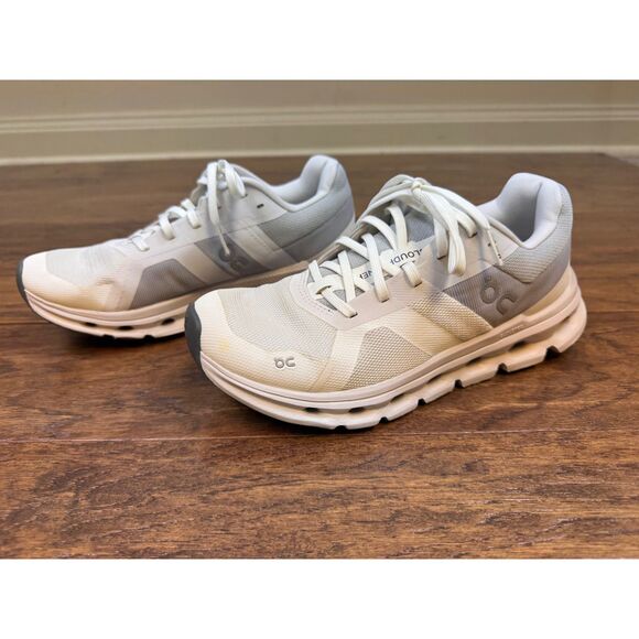 ON RUNNING ON CLOUD Cloudrunner White Frost CloudTec Cushioning, Supportive Sz 7 - Picture 2 of 9
